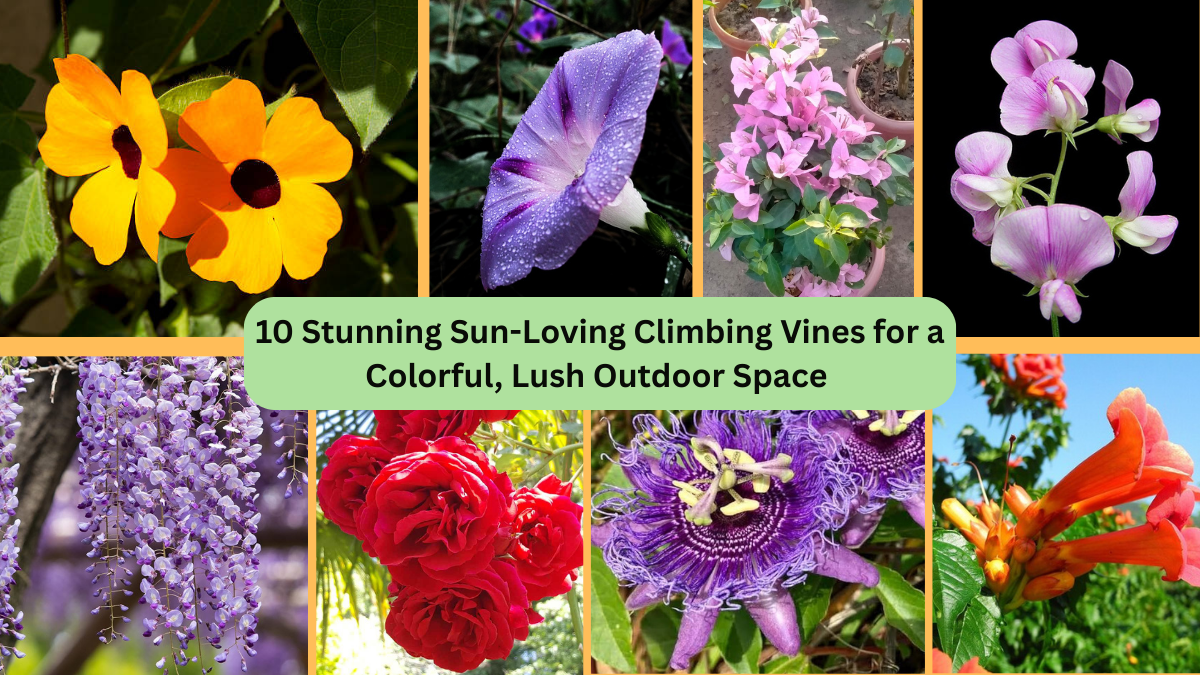 10 Stunning Sun-Loving Climbing Vines for a Colorful, Lush Outdoor Space 