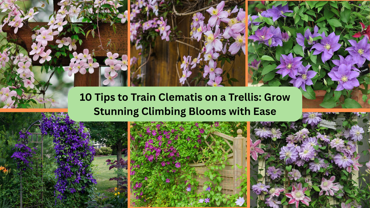 10 Tips to Train Clematis on a Trellis: Grow Stunning Climbing Blooms with Ease
