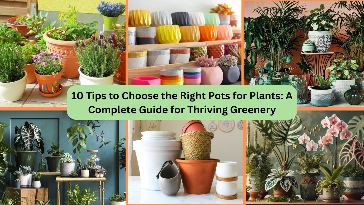 10 Tips to Choose the Right Pots for Plants: A Complete Guide for Thriving Greenery