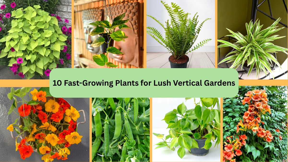 10 Fast-Growing Plants for Lush Vertical Gardens