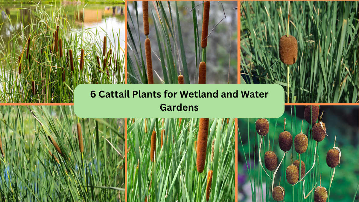 6 Cattail Plants for Wetland and Water Gardens