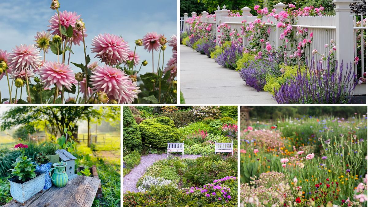 5 Stunning Cottage-Style Flower Beds Full of Charm