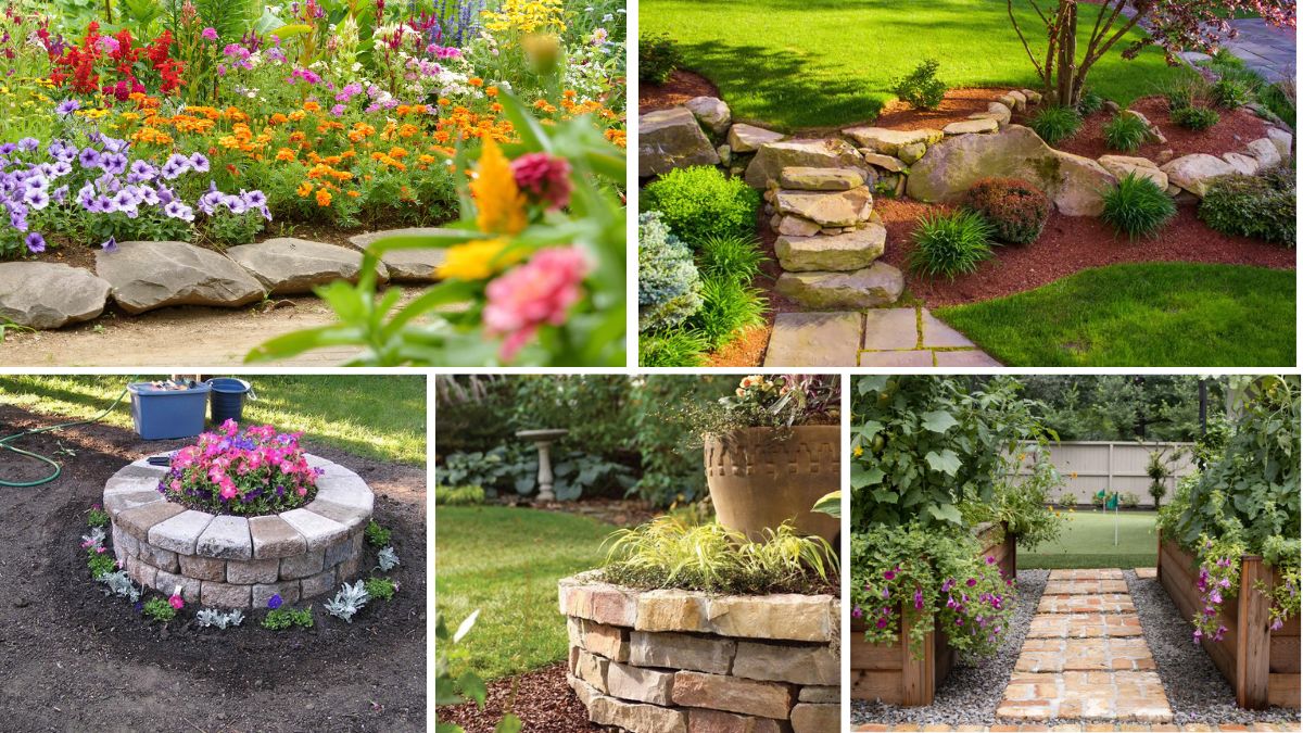 5 Gorgeous Stone-Rimmed Flower Beds for a Natural Touch