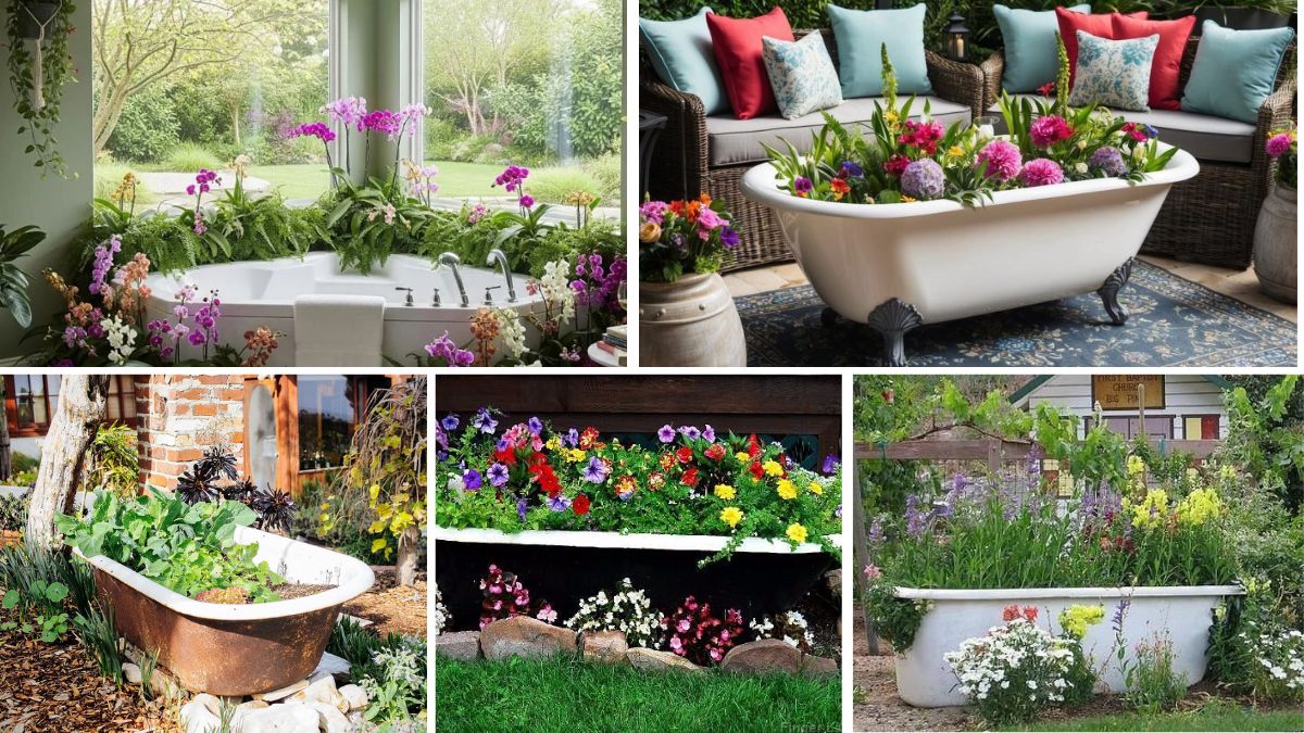 5 Unique Bathtub Flower Bed Ideas to Upgrade Your Garden Design