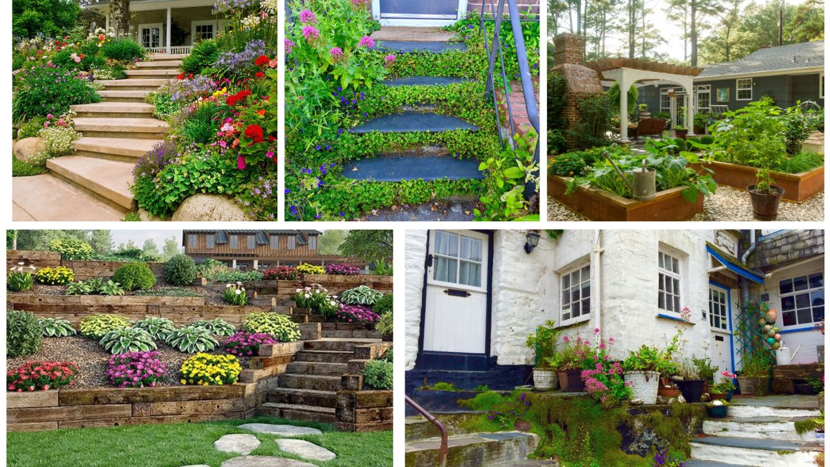 5 Elegant Garden Stair Flower Beds for Elevated Design